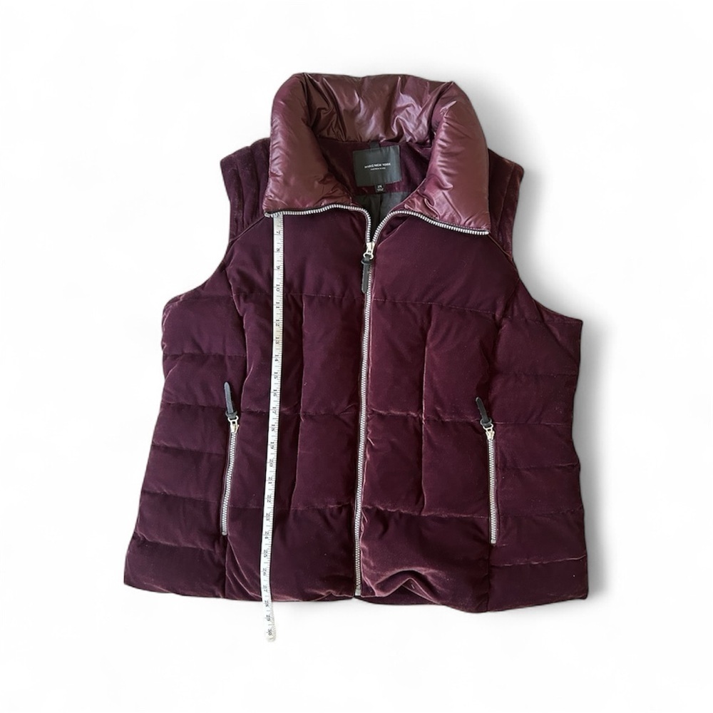 Marc New York women’s burgundy down feather vest. Size 2X​​​​ - Picture 4 of 7